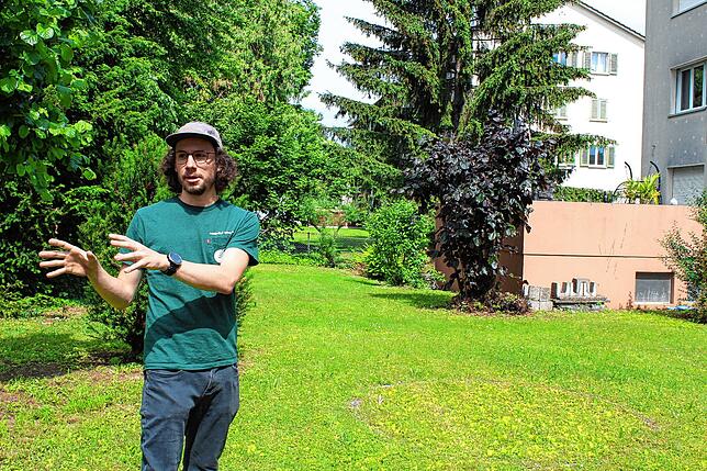 Tim Schoch erklärt, wie man mit wenigen Wildflächen bereits mehr Artenvielfalt erreicht.