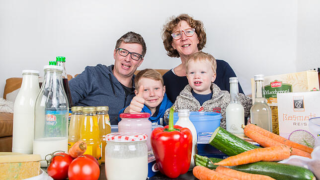 Die Familie versuchte sich gemeinsam am Plastikverzicht.