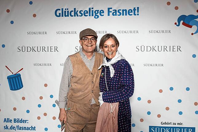 SÜDKURIER Fotowand beim Stockacher Narrengericht 2020