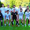 Die Neuen beim Oberligisten FC 08 Villingen: Stehend von links: Co-Trainer Carsten Neuberth, Fabio Liserra, Timo Wagner, Daniele Bruno, ...