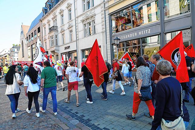 Bild 10: Gemeinsamer Protest am 1. Mai: So gingen Konstanzer und Kreuzlinger auf die Straße