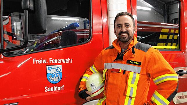 Florian Löffler aus Boll ist seit 2020 Kommandant der Freiwilligen Feuerwehr der Gemeinde Sauldorf.