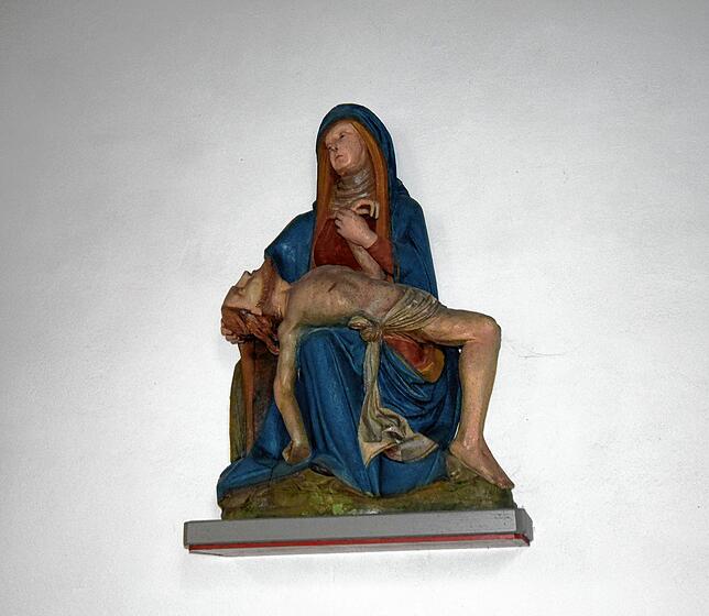 Maria und der gekreuzigte Jesus