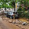 Ehrenamtliche des DRK Kreisverbands Säckingen waren in Bad Neeunahr-Ahrweiler im Einsatz. Das Bild zeigt den Blick aus dem ...