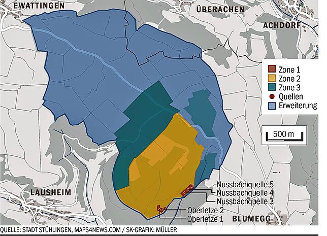 Bild 2: Stühlingen möchte sein Wasserschutzgebiet erweitern, doch die Pläne stoßen auf Kritik