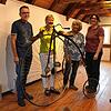 Das Ausstellungskernteam des Schwarzwaldvereins Stühlingen (von links): Gerhard Schwarz, der Vorsitzenden Jutta Binner-Schwarz, Antonia ...