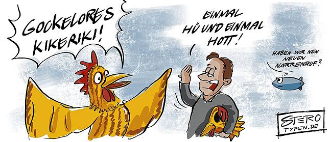 Bild 34: Die Karikatur der Woche: Reagenz verwechselt?