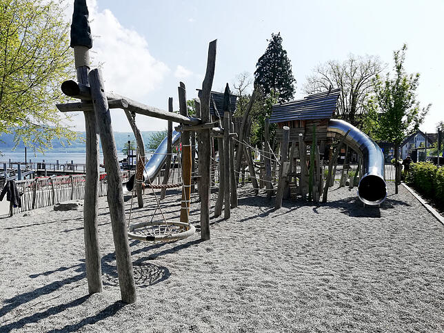 So sieht für Philip Ditting ein Spielparadies für Kinder aus, gesehen in Bodman.