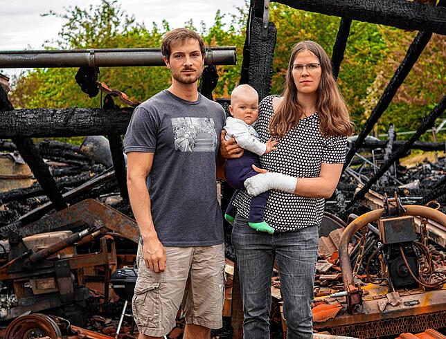 Aline Widmann und ihr Bruder Jonas Oßwald haben inzwischen auch eine Crowdfunding-Aktion im Internet gestartet. Der Schaden durch den ...