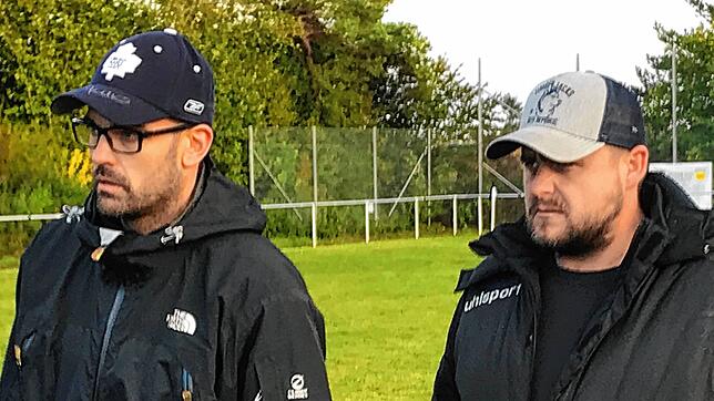 Traten von ihrem Traineramt beim FV Marbach zurück: Fabian Schwarz (links) und Patrick Fleig.