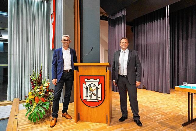 Markus Glattfelder (links) und Dominic Böhler, beide aus Dettighofen und beide im dortigen Gemeinderat, bewerben sich um den Posten des ...