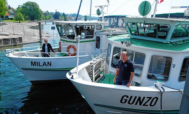 Die beiden Überlinger Kapitäne wollen raus auf den See: Thomas Held und seine Tochter Tanja haben alle Vorkehrungen für einen ...