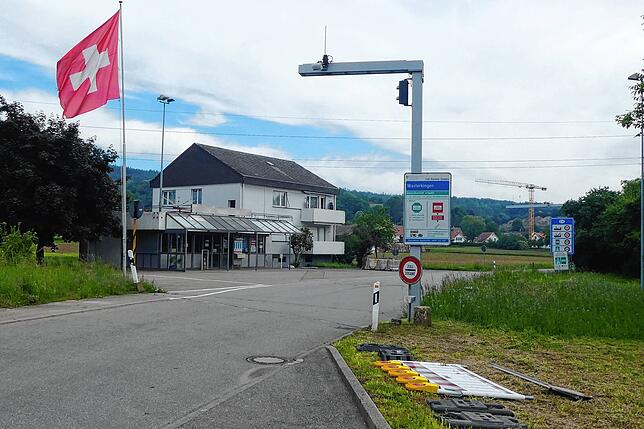 Bild 2: So sieht es an der Grenze Hohentengen aus