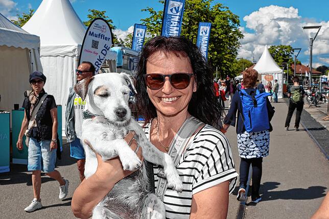 Bild 14: Internationale Bodenseewoche 2024: Entlang der Konstanzer Hafenmeile flanieren die Besucher