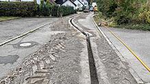 Das Bild zeigt die Breitbandarbeiten im Höchenschwander Ortsteil Heppenschwand. Bilder: Gutmann