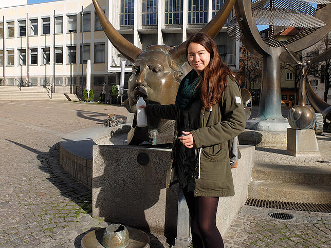 Die Grünen-Fraktion mit ihrer Vorsitzenden Anna Hochmuth setzt sich für mehr Trinkwasserbrunnen im Stadtgebiet ein.