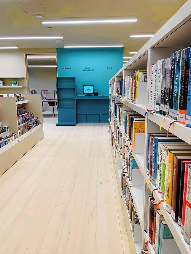 So sieht es in der neuen Stadtbibliothek Waldshut aus.