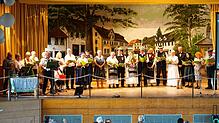Die lustigen Schwaben zaubern beim Heimattreffen Erinnerungen mit Bildern, Gedichten, Liedern, Tänzen das damalige Leben der Banater ...