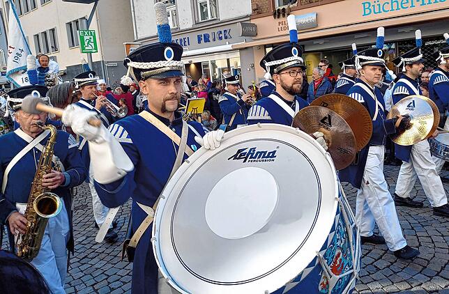 Fasnet ohne die Stadtmusik ist in Villingen undenkbar. Hier ein Bild von 2023.