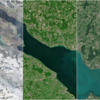 Der Bodensee von ganz oben betrachtet: Im Januar, Mai und August 2024.