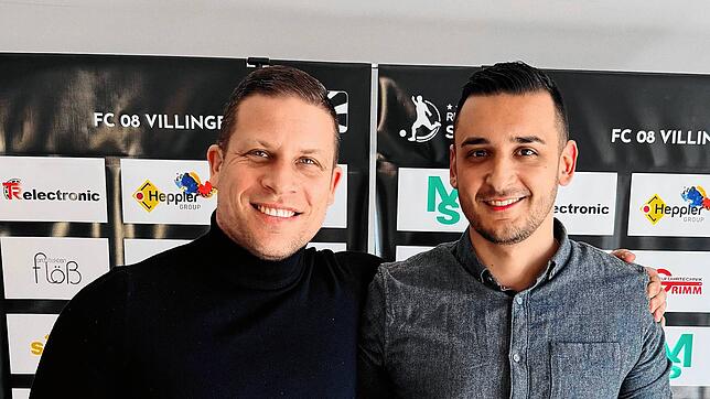 Steffen Breinlinger (links, hier neben Marcel Yahyaijan) wird mit sofortiger Wirkung Trainer beim Regionalliga-Schlusslicht FC 08 Villingen.