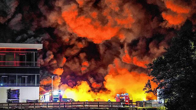 Ein wahres Flammeninferno gab es beim Großbrand im Juli 2022 in Gammertingen.