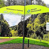 Der Wanderstern im Todtmooser Kurpark ist Ausgangspunkt für die letzte Etappe des Schluchtensteiges durch das Wehratal bis nach Wehr.