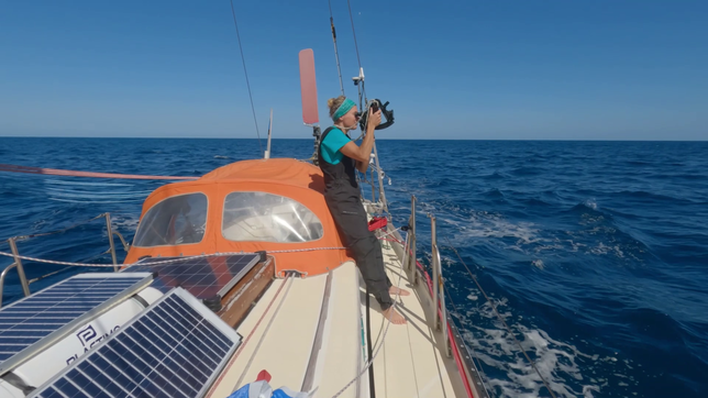 Als Vorbereitung für das Rennen um die Welt segelte Neuschäfer 15.000 Seemeilen.