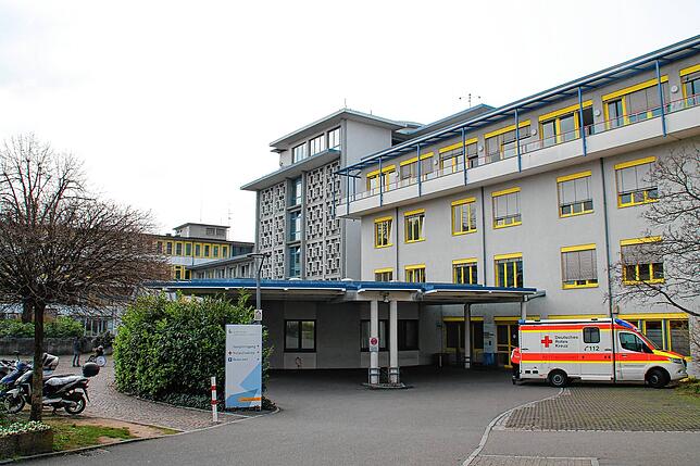 Das Kreiskrankenhaus in Lörrach im März 2022.