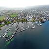 Der Hafen Wallhausen von oben. Hier soll ein neues Clubheim entstehen. Nicht alle finden das gut.
