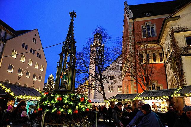 Erleben Sie in Ravensburg zwei Weihnachtsmärkte in einer Stadt.