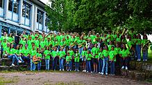 Die Teilnehmer des 1-1-1 Jugendprojekts in Ühlingen mit ihren Betreuern. Foto: Trachtenkapelle Ühlingen