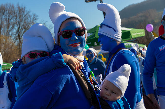 Bild 12: Bilder vom Schlumpf-Weltrekord in Lauchringen