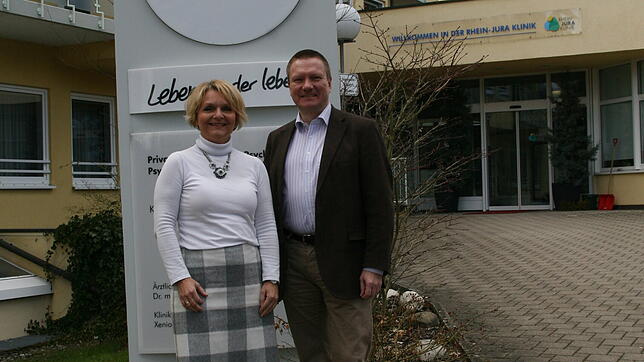 Sabine Pirnay-Kromer und Andreas Jähne sind die beiden Leiter der Rhein-Jura-Klinik in Bad Säckingen