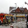 Großeinsatz am Schwenninger Marktplatz. Das Gebäude mit dem Netto-Markt stand in Flammen. Die Feuerwehr rettete 17 Personen aus den ...