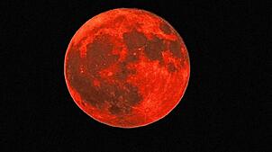Leserreporter Michael Boos fotografierte Mittwochnacht den Mond von Meersburg aus.