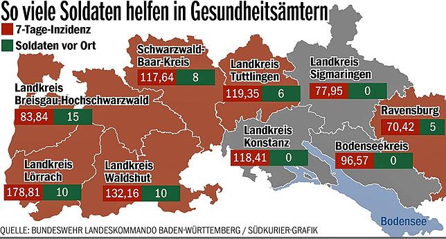 Bild 3: Soldat Heinrich Schwind hilft in Lörrach bei der Corona-Kontaktverfolgung &ndash; warum setzen andere Ämter nicht auf Bundeswehr-Hilfe?