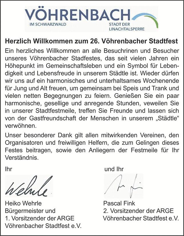 Bild 1: Stadtfest Vöhrenbach: Auf der Stadtfestmeile geht es wieder rund