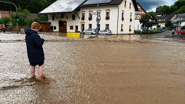 Land unter in Grimmelshofen.