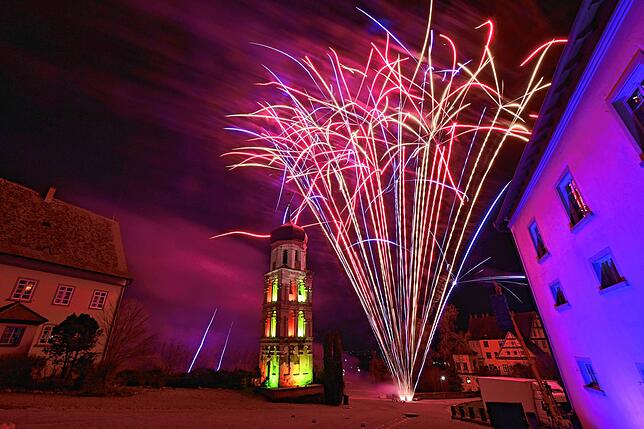 Bild 1: So schön war das Klangfeuerwerk in Heiligenberg