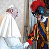 Abschiedsaudienz beim Papst.