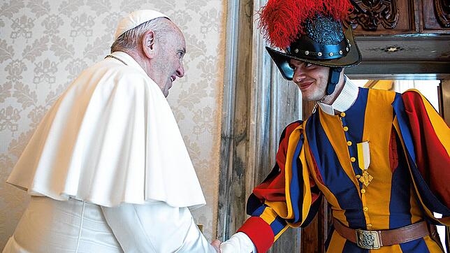 Abschiedsaudienz beim Papst.
