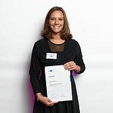 Dominique Schön bei der Verleihung des Roland-Burtsche-Förderpreises.