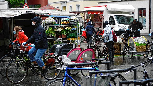 Markttag am Stephansplatz am Dienstag, 5. Mai 2020.