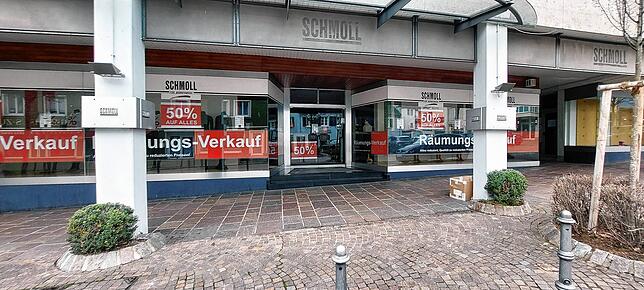 Blick auf das Geschäft in der Karlstraße Ende des Jahres 2022. Zu diesem Zeitpunkt ist noch kein Nachfolger gefunden.