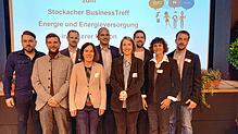 Nikolas Wilkenhauser (Energieberatung Wickenhauser und de Rossi, von links)), Markus Brunner (Uniti Bundesverband Energie Mittelstand), ...
