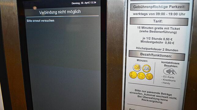 Etliche Parkautomaten in Waldshut und Tiengen waren in den vergangenen Tagen nicht einsatzbereit – die Verbindung zum Server für das ...