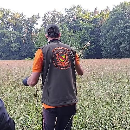 Beim Fangen der Kitze muss alles sehr schnell gehen