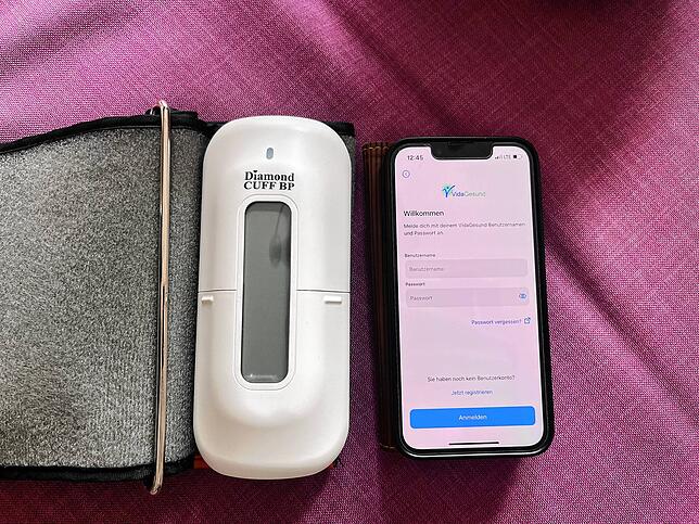 Über die App Vidagesund wurden die gemessenen Blutdruckwerte automatisch an den Hausarzt übermittelt.