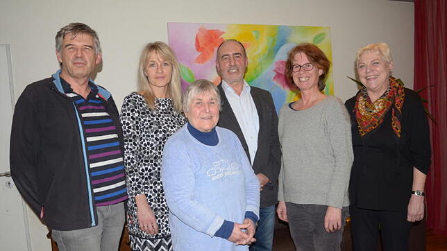 Guter Dinge, nachdem die MGH-Förderung bis 2020 gesichert ist: Karl Werkmeister, Hjördis Michling, Christa Emmans, Rudolf Glöggler, ...